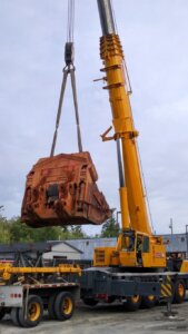 Langley Excavator Parts: Excavators PO-13671-EX1800-3-BUCKET-SHOVEL-FRONT CRANE LIFT